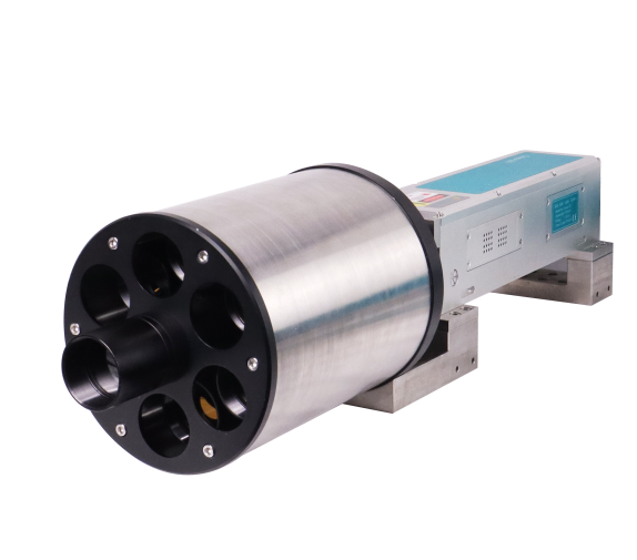 iSpecLIBS-FF stand-off LIBS optical head and rangefinder assembly